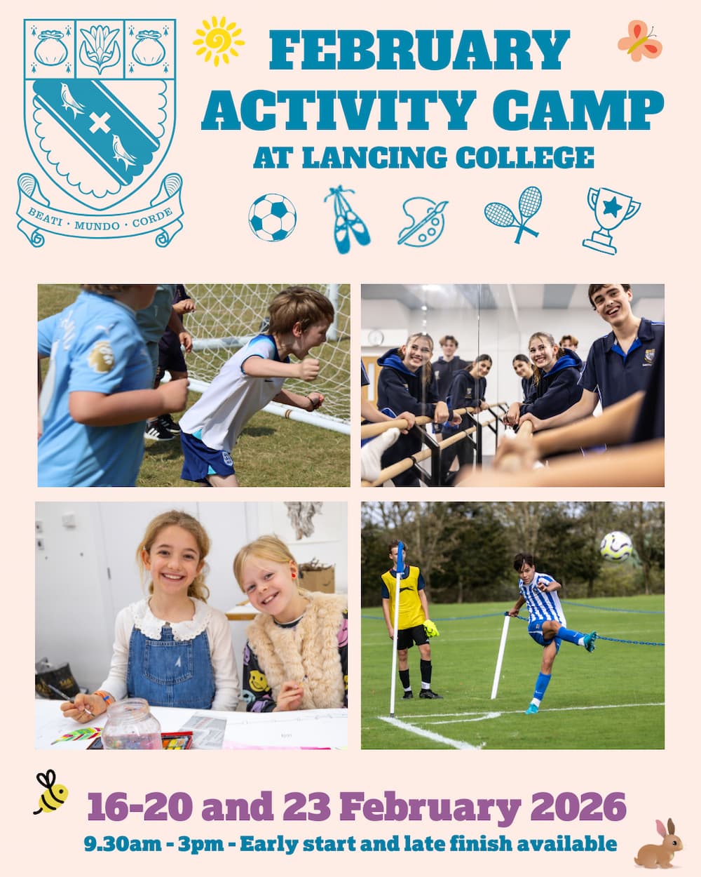 Booking for the Lancing College February Half Term Activity Camp is NOW OPEN!